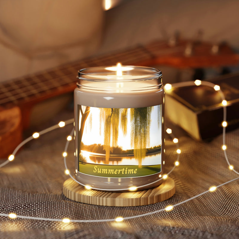 Remember this song? Summertime, and the living is easy. Yes, it is. This scented candle is the perfect addition to your deck, or patio.