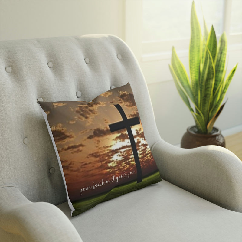 From our Faith Based collection. The comforting image of a cross with the simple reminder that strength comes from our faith.