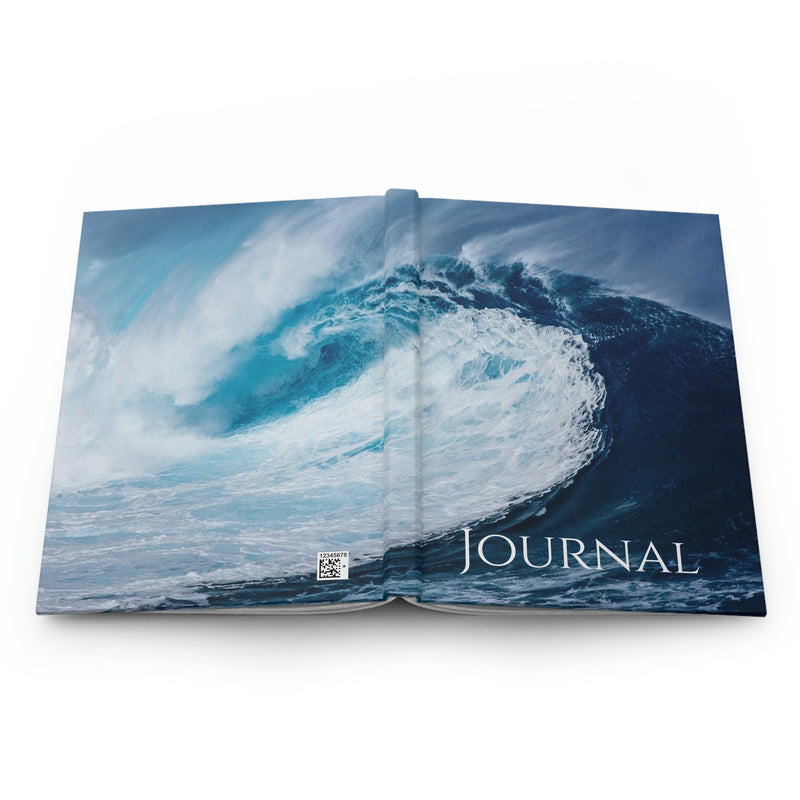 The striking image of an ocean wave is the cover for this matte finish hardcover journal. Perfect for capturing your deepest thoughts.
