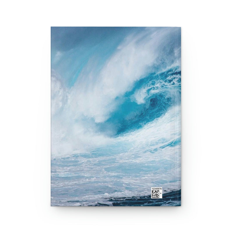 The striking image of an ocean wave is the cover for this matte finish hardcover journal. Perfect for capturing your deepest thoughts.