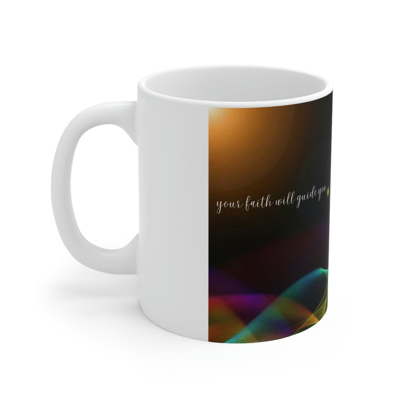 From our Faith Based collection of merchandise. Start your day with this reminder that your strength comes from your faith.