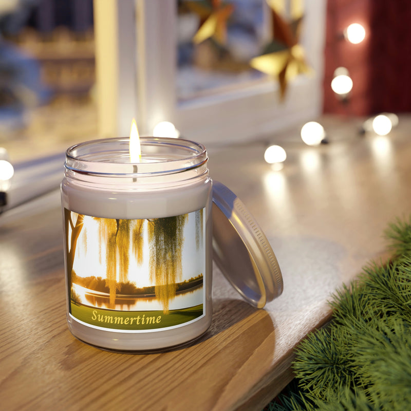 Remember this song? Summertime, and the living is easy. Yes, it is. This scented candle is the perfect addition to your deck, or patio.